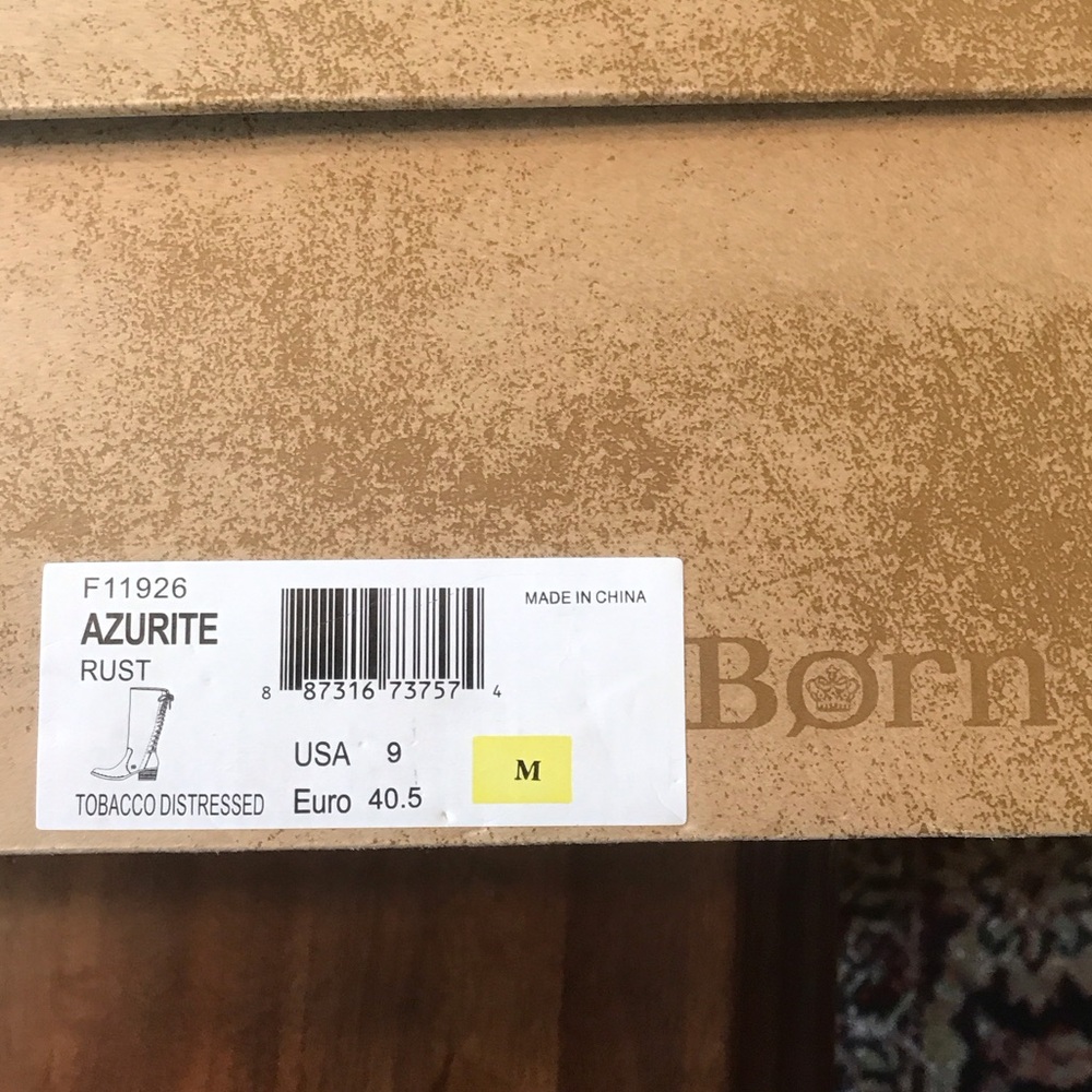 Born Brown Suede Heeled Boots - Picture 8 of 8